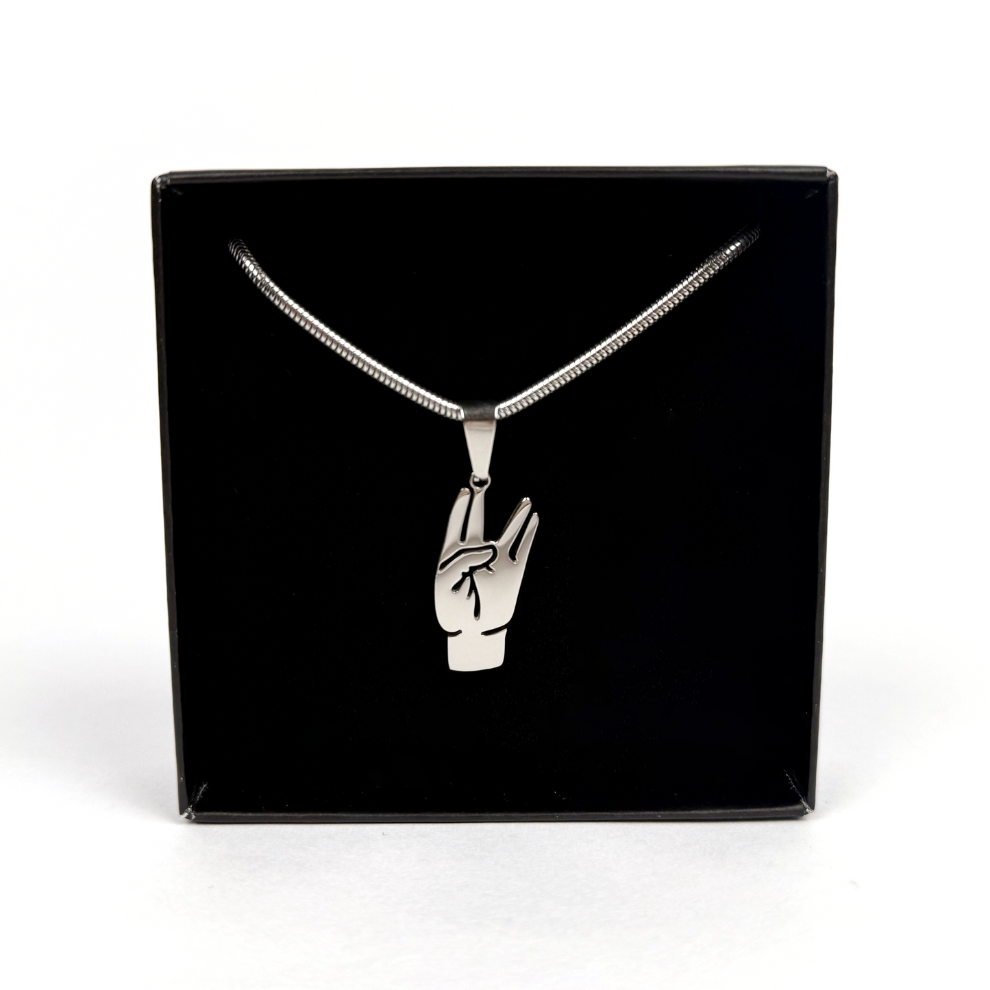 Collier Signe Vie Damso en acier inoxydable - SteelRate