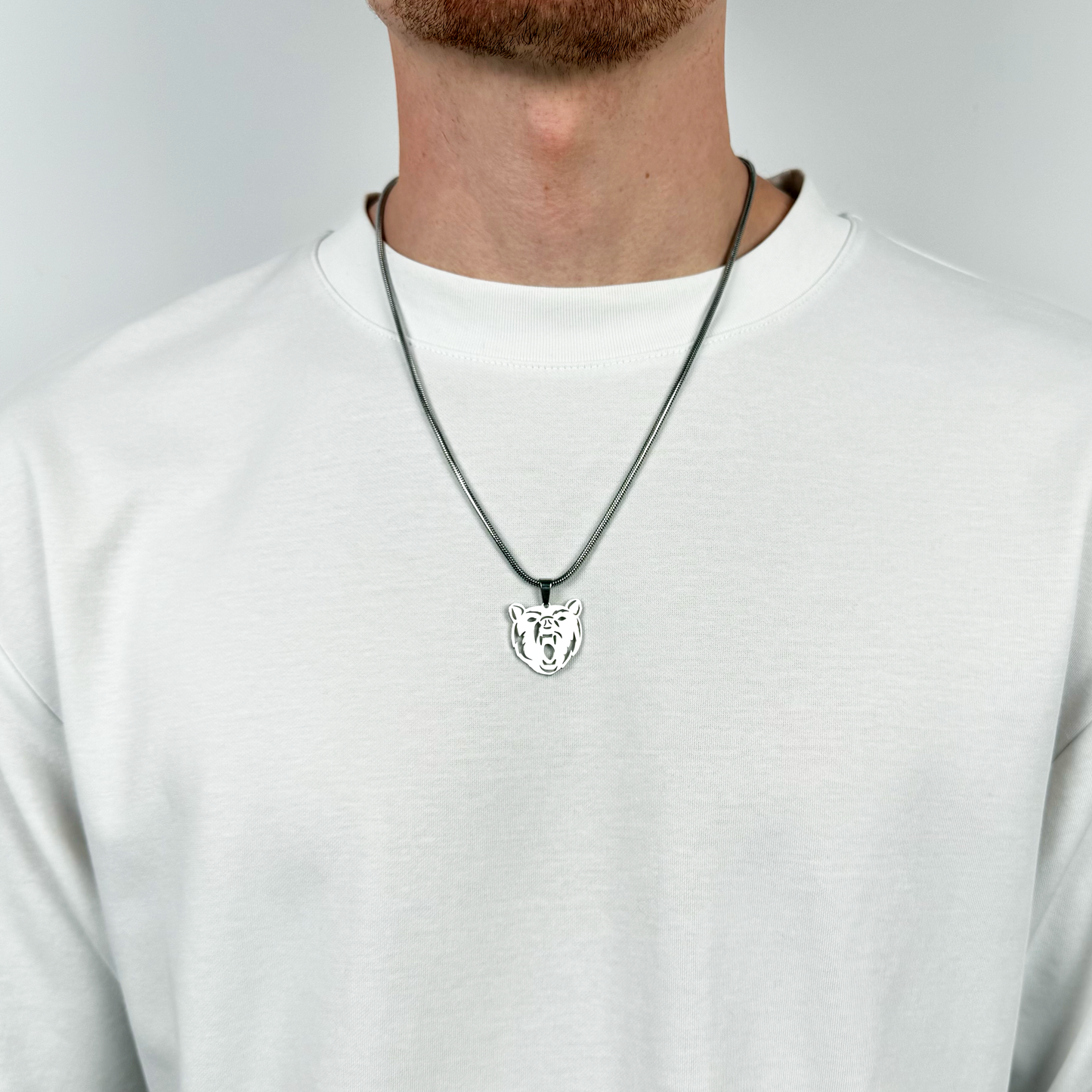 Collier Ours Enna Music PLK en acier inoxydable - SteelRate