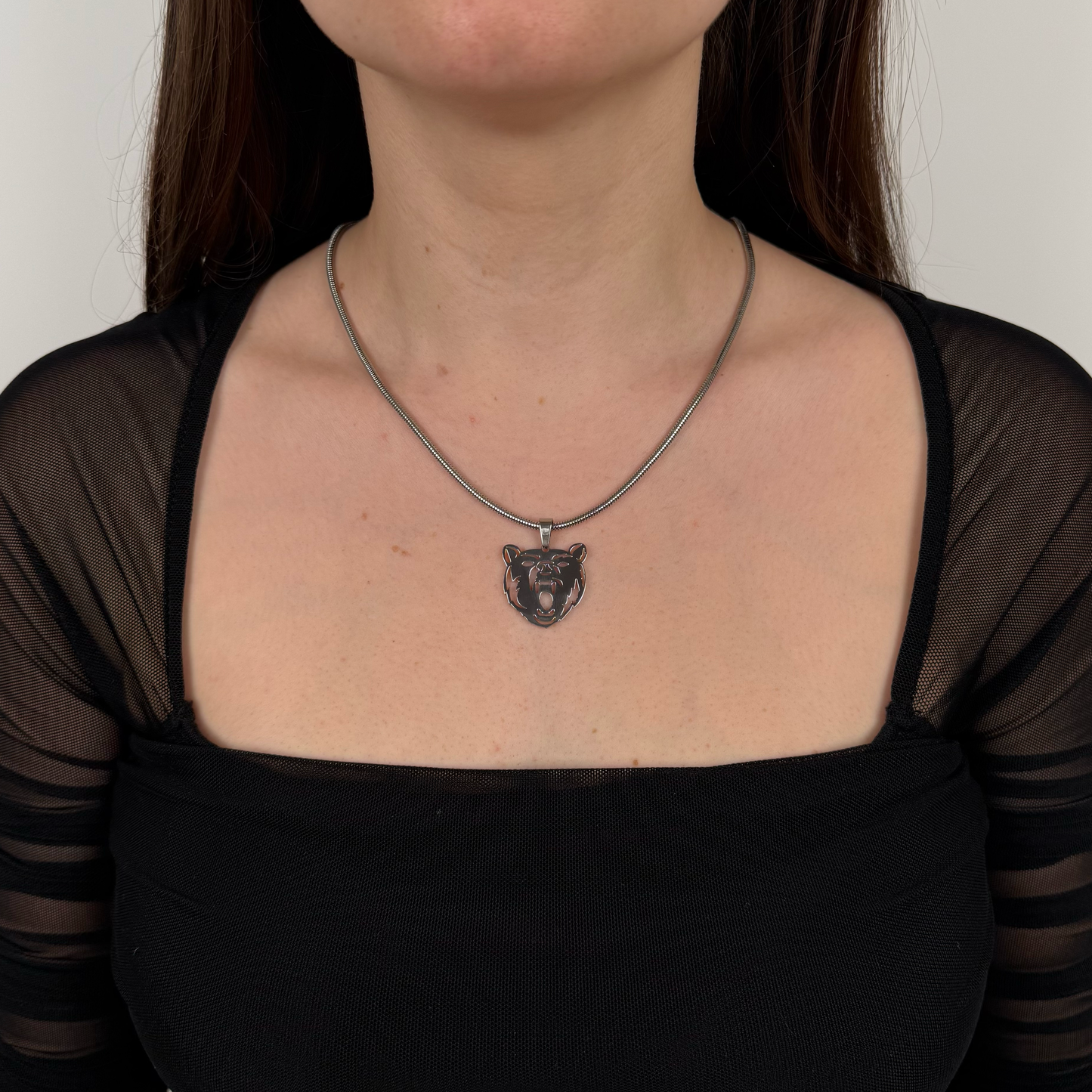 Collier Ours Enna Music PLK en acier inoxydable - SteelRate