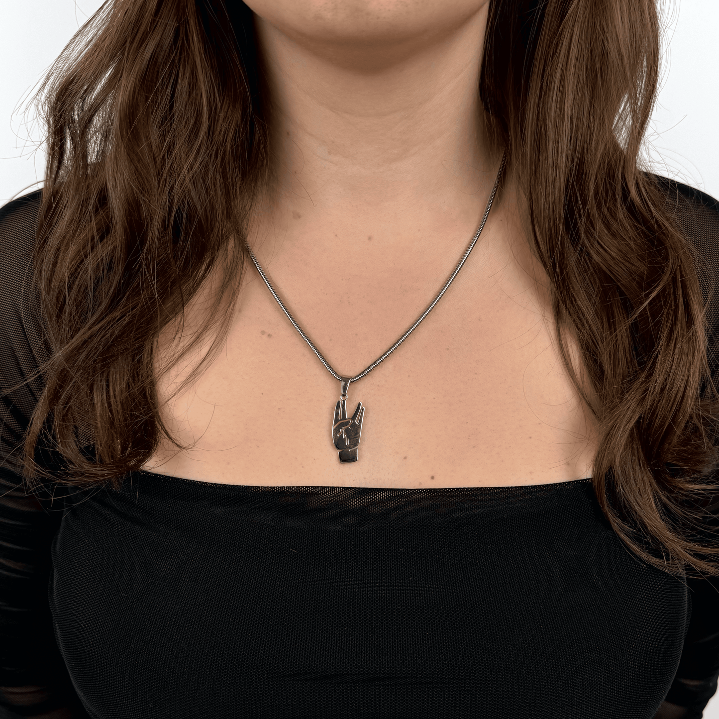 Collier Signe Vie Damso en acier inoxydable - SteelRate
