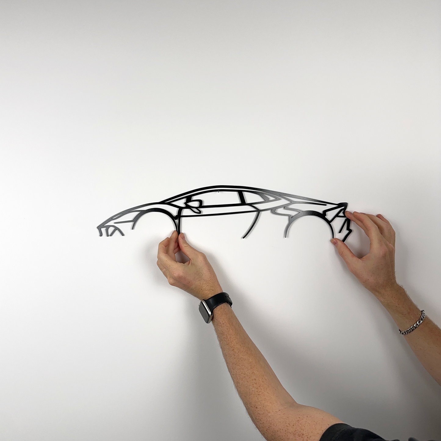 Lamborghini Huracan silhouette en acier - SteelRate