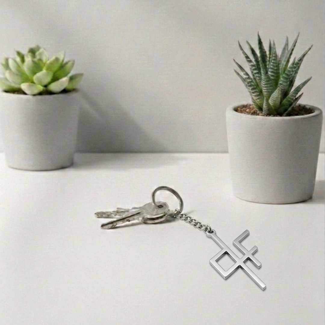 Porte clé QLF PNL en inox - SteelRate