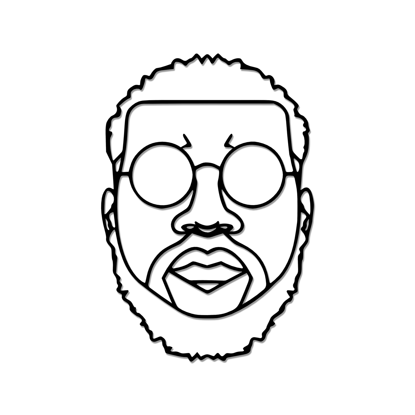 Visage Damso en acier - SteelRate
