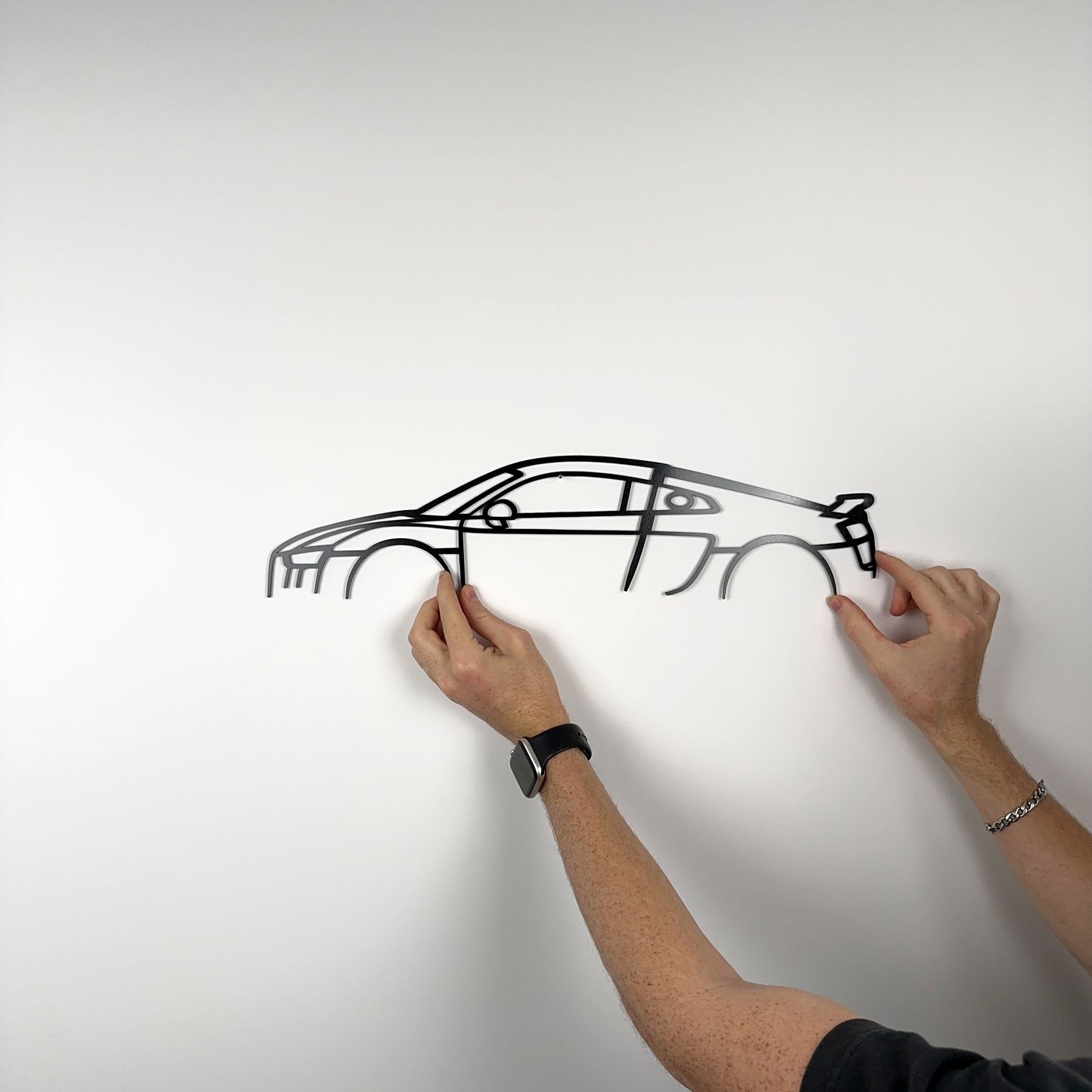 Audi R8 silhouette en acier - SteelRate