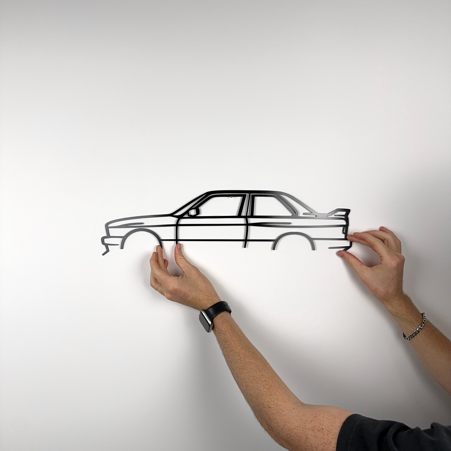 BMW E30 silhouette en acier - SteelRate