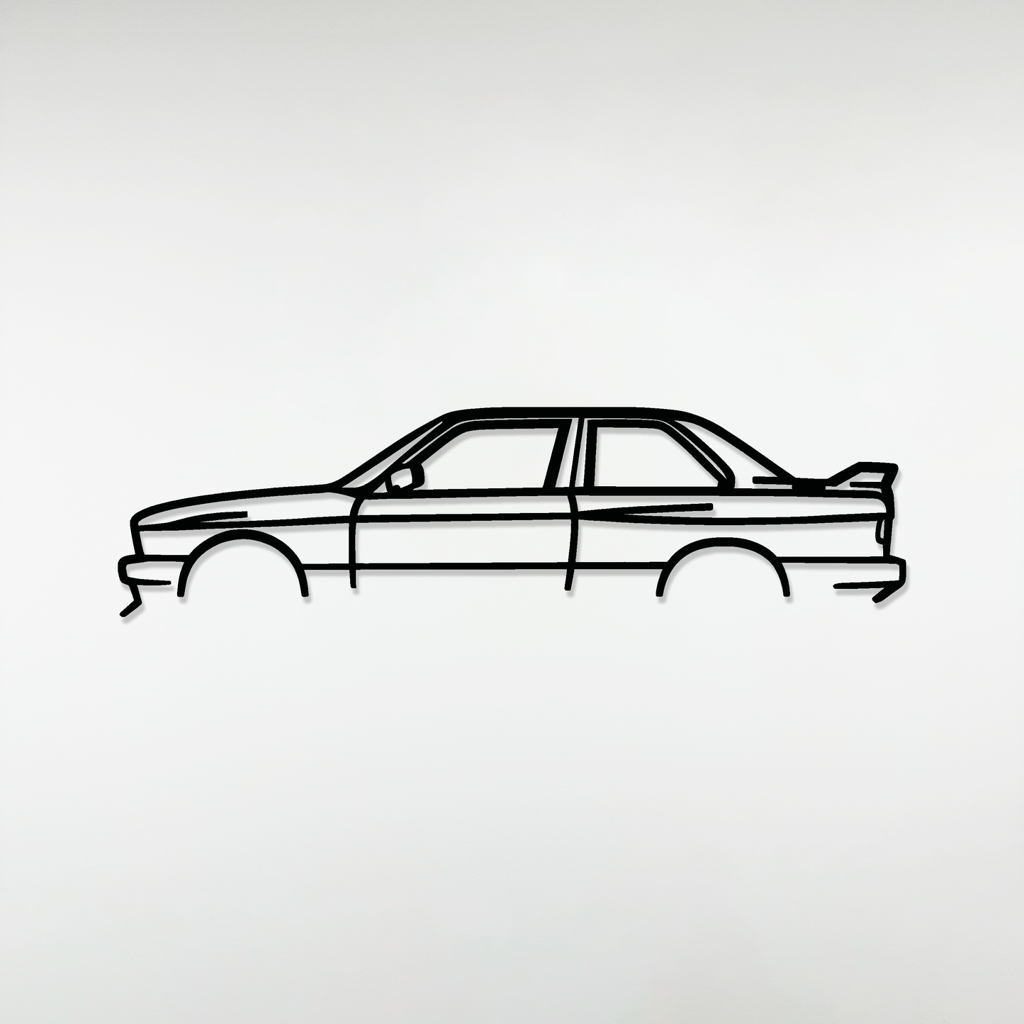 BMW E30 silhouette en acier - SteelRate