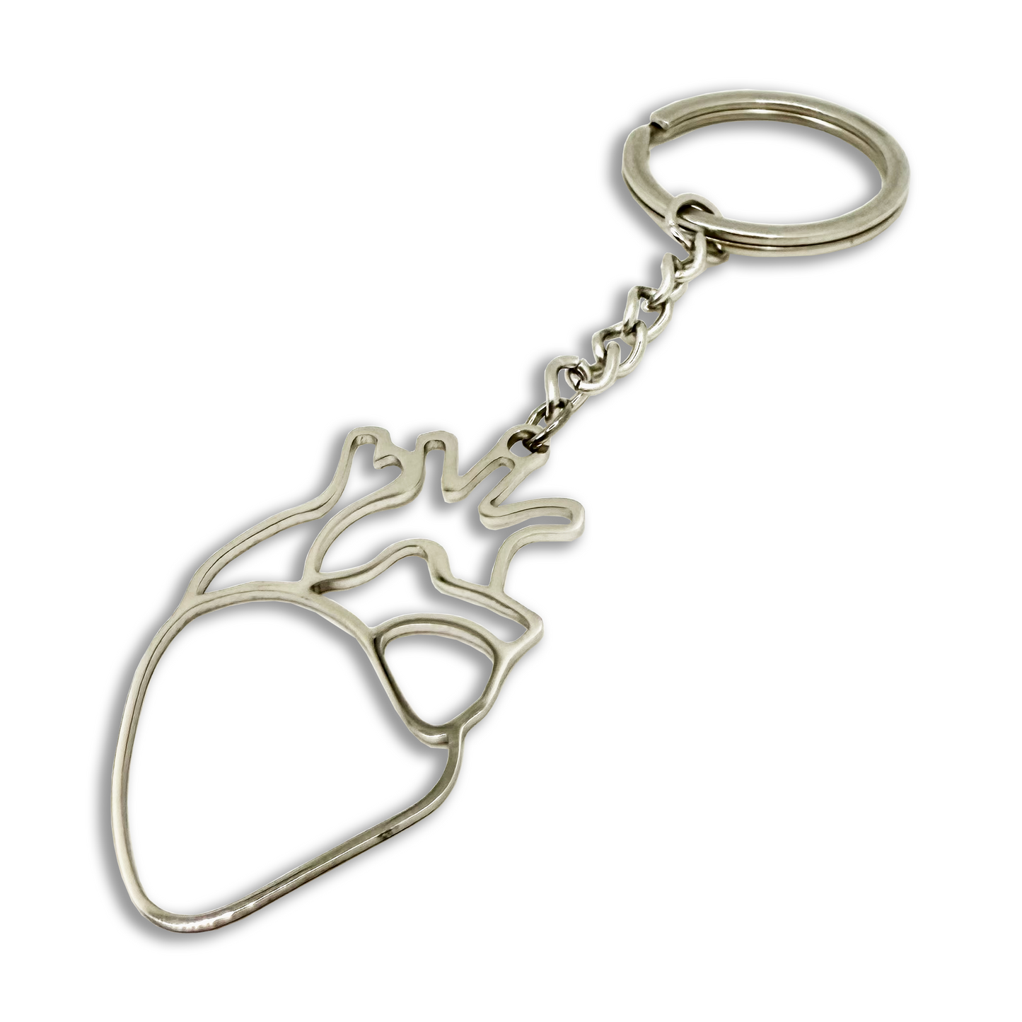 Porte clé Coeur QLF PNL en inox - SteelRate