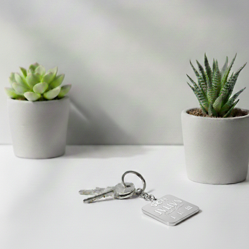 Porte clé JVLIVS SCH en inox - SteelRate