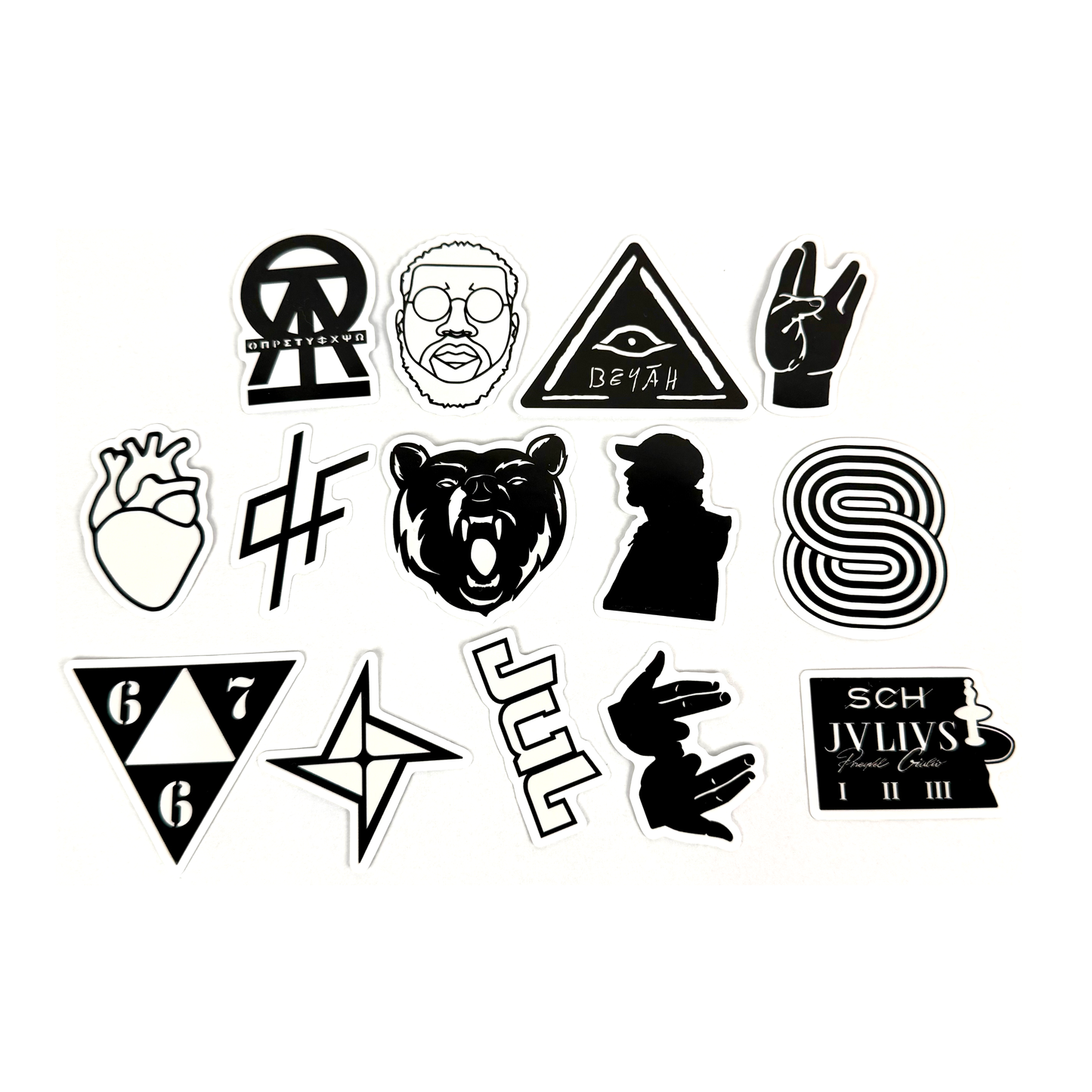 Pochette 14 stickers Rap Kultur - SteelRate