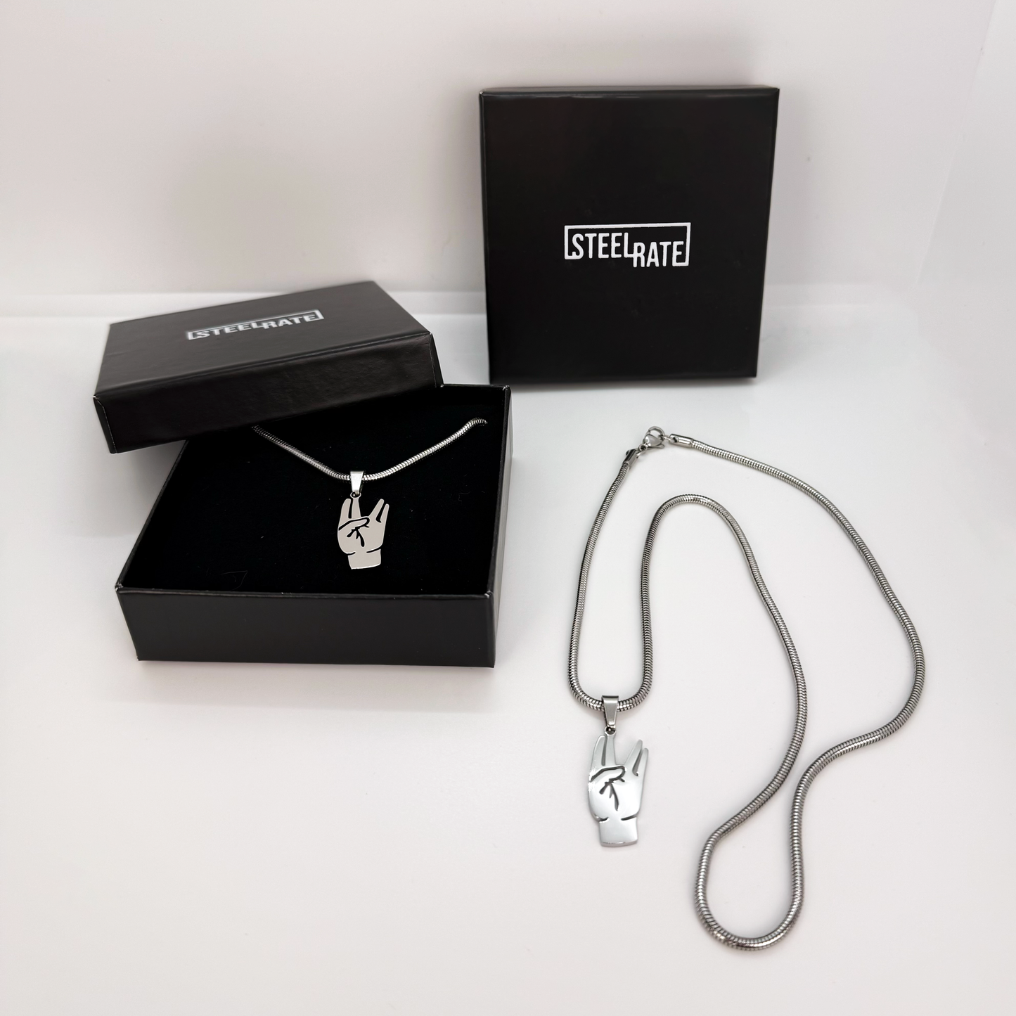 Collier Signe Vie Damso en acier inoxydale - SteelRate