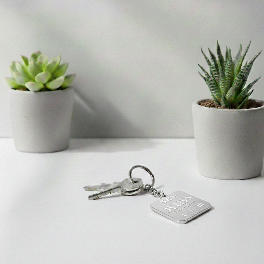 Porte clé JVLIVS SCH en inox - SteelRate