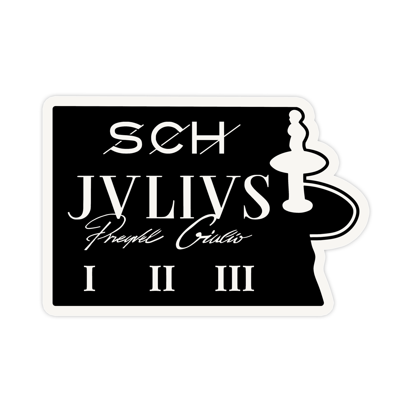 Sticker JVLIVS SCH - SteelRate