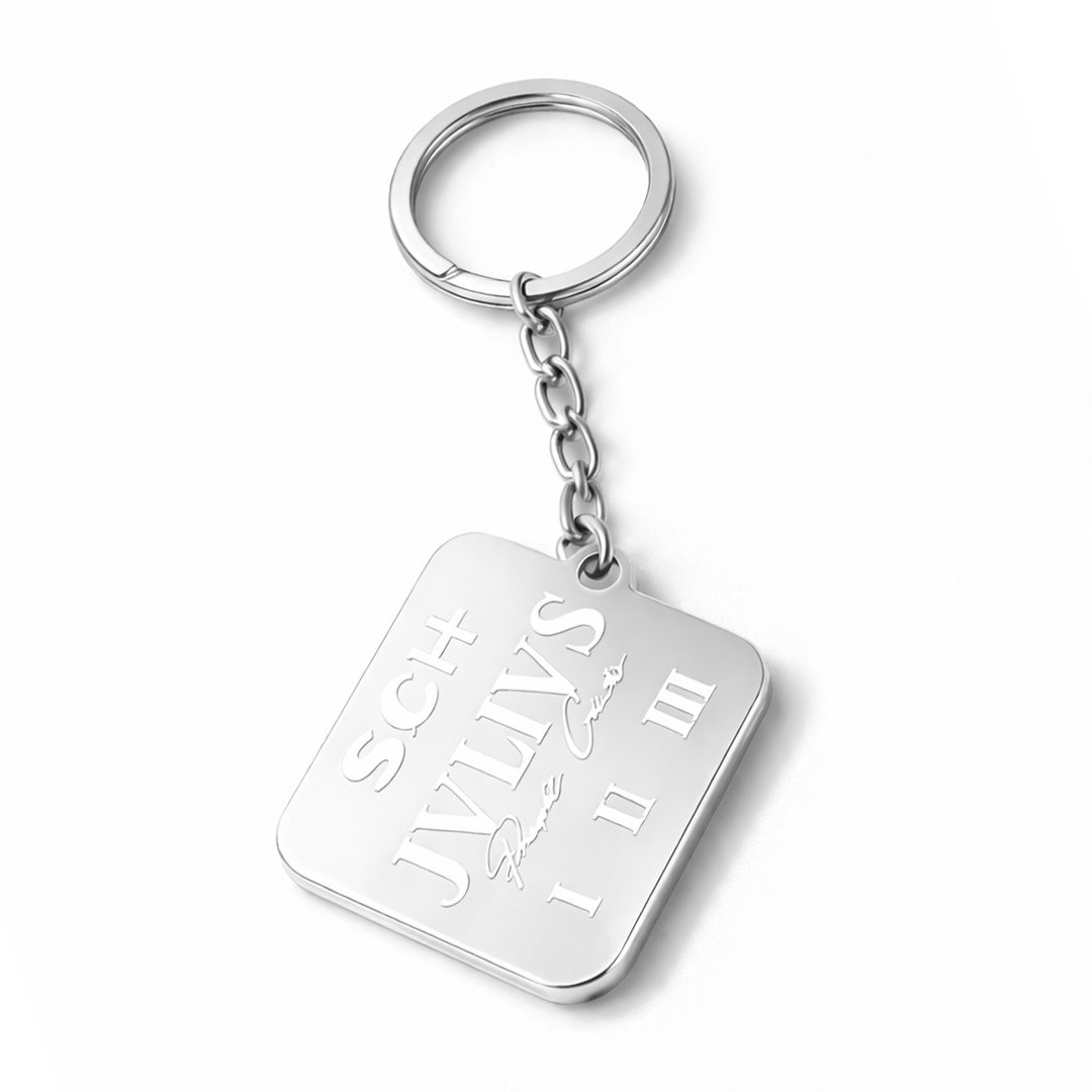 Porte clé JVLIVS SCH en inox - SteelRate