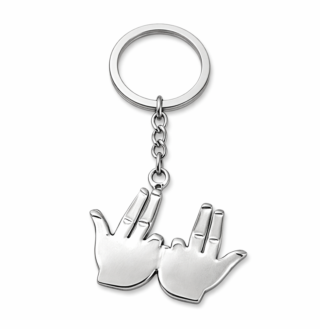 Porte clé Signe JUL en inox - SteelRate