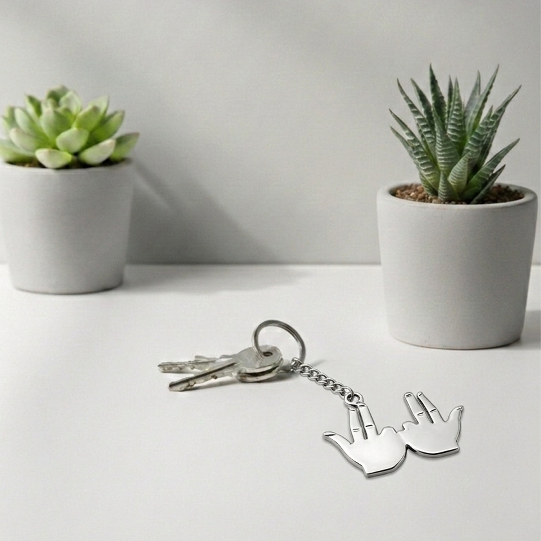 Porte clé Signe JUL en inox - SteelRate