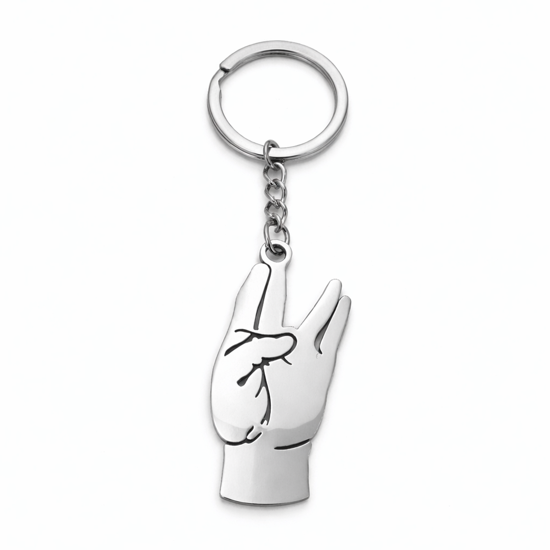 Porte clé Signe Vie Damso en inox - SteelRate