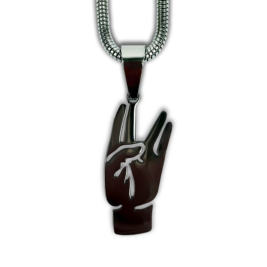 Collier Signe Vie Damso en acier inoxydable - SteelRate